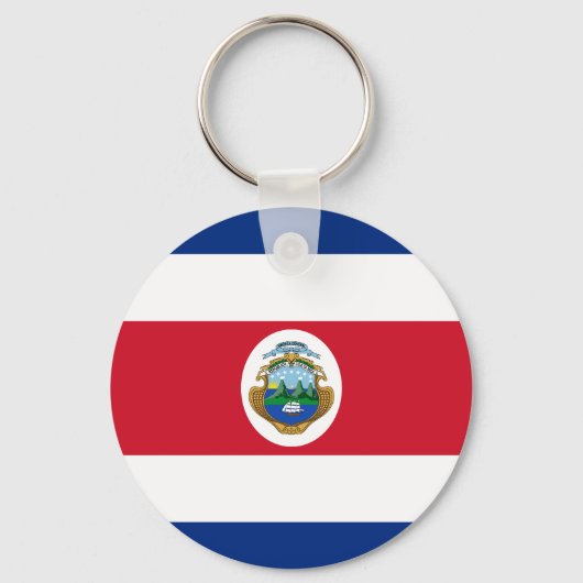 Patriotic Costa Rica Flag Sleutelhanger (Voorkant)