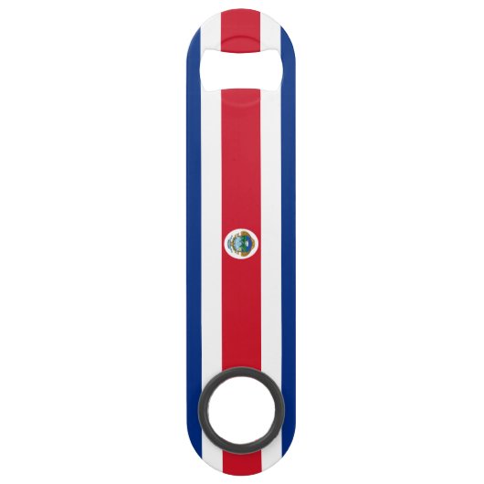 Patriotic Costa Rica Flag Speed Flessenopener (Achterkant)