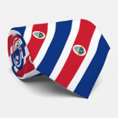 Patriotic Costa Rica Flag Stropdas (Opgerold)