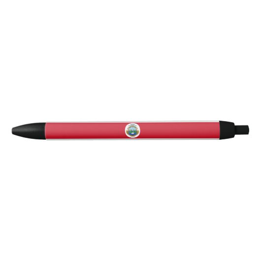 Patriotic Costa Rica Flag Zwarte Inkt Pen (Voorkant)