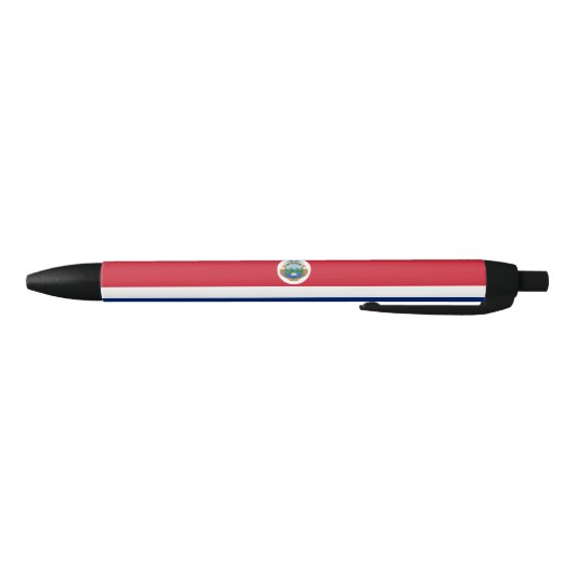 Patriotic Costa Rica Flag Zwarte Inkt Pen (Bodem)