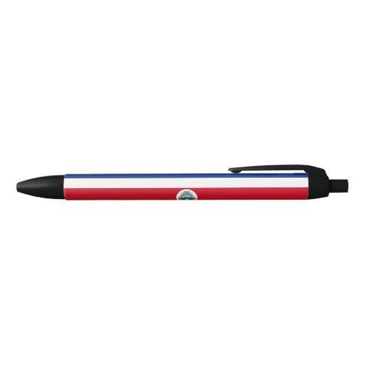 Patriotic Costa Rica Flag Zwarte Inkt Pen (Bovenkant)