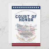 Patriotic Court of Honor Invitation Kaart (Voorkant)