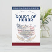 Patriotic Court of Honor Invitation Kaart (Staand voorkant)