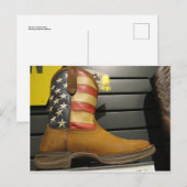 Patriotic Cowboy Boot Briefkaart (Voorkant / Achterkant)
