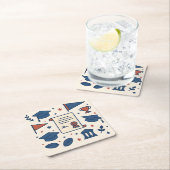 Patriotic Cream College Symbol Onderzetter Set (Insitu)