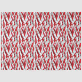 Patriotic Crimson Silver Weave Tissuepapier