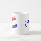 Patriotic Croatia Coffee Mug – Croatian Flag & Cre Koffiemok (Center)