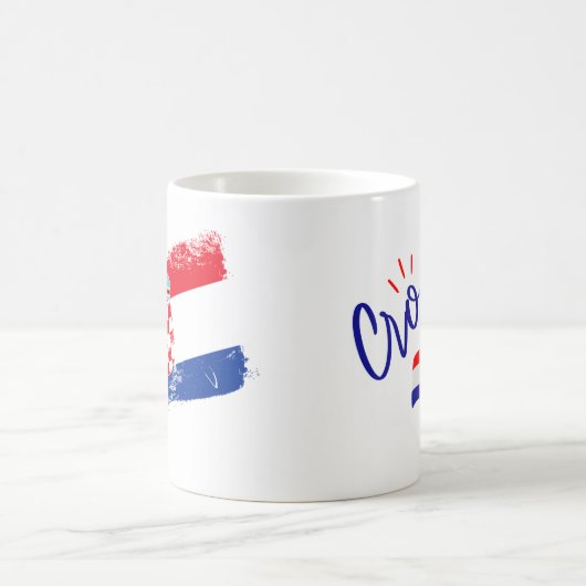 Patriotic Croatia Coffee Mug – Croatian Flag & Cre Koffiemok (Center)