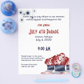 Patriotic Cupcake Party Flyer (Enkel)