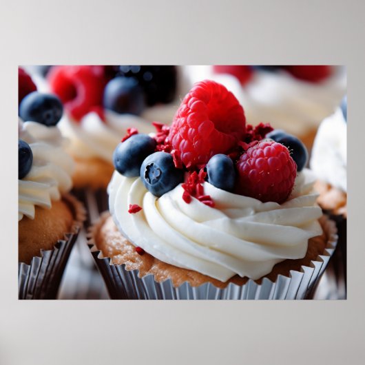 Patriotic Cupcake Poster (Voorkant)