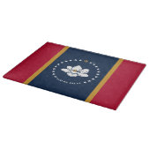 Patriotic cutting board with Flag of Mississippi Snijplank (Hoek)