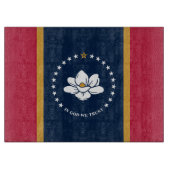 Patriotic cutting board with Flag of Mississippi Snijplank (Voorkant)