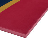 Patriotic cutting board with Flag of Mississippi Snijplank (Hoek)