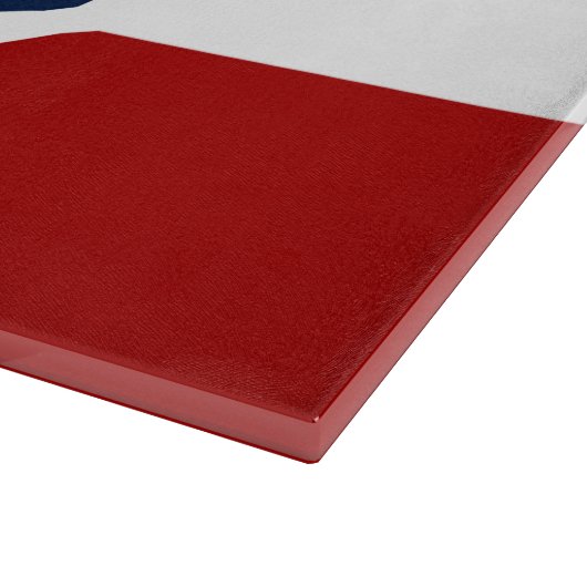 Patriotic cutting board with Flag of Utah, US Snijplank (Hoek)