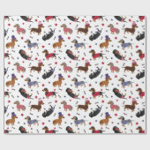 Patriotic Dachshund Cadeaupapier (Vlak)