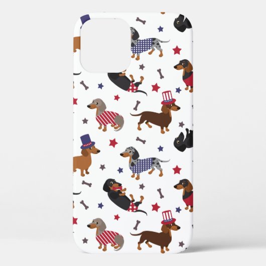 Patriotic Dachshund Case-Mate iPhone Case (Achterkant)