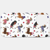 Patriotic Dachshund Case-Mate iPhone Case (Achterkant (horizontaal))
