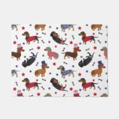 Patriotic Dachshund Deurmat (Voorkant)