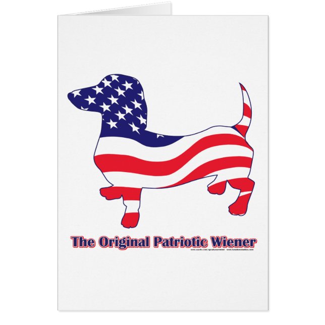 Patriotic Dachshund - Doxie (Voorkant)