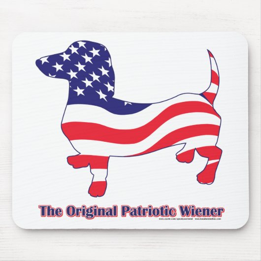 Patriotic Dachshund - Doxie Muismat (Voorkant)