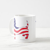 Patriotic Dachshund Koffiemok (Voorkant links)