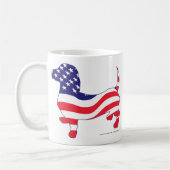Patriotic Dachshund Koffiemok (Links)