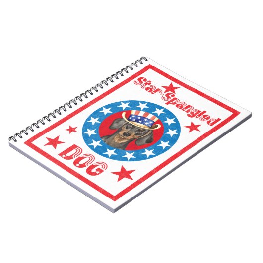 Patriotic Dachshund Notitieboek (Linkerzijde)