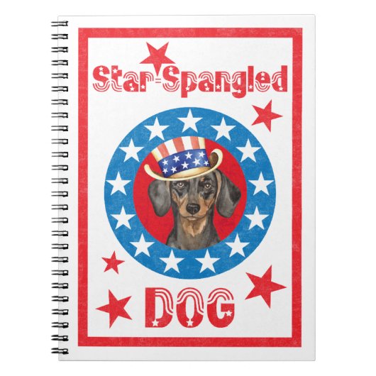 Patriotic Dachshund Notitieboek (Voorkant)