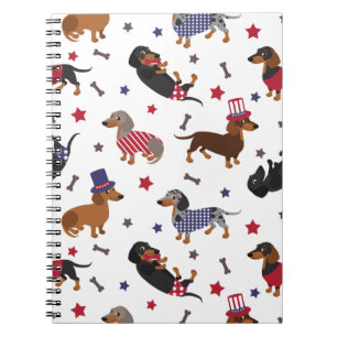 Patriotic Dachshund Notitieboek
