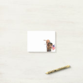 Patriotic Dachshund schrijft Post-it® Notes (Op bureau)