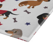 Patriotic Dachshund Snijplank (Hoek)