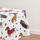 Patriotic Dachshund Tafelkleed (Voorbeeld)