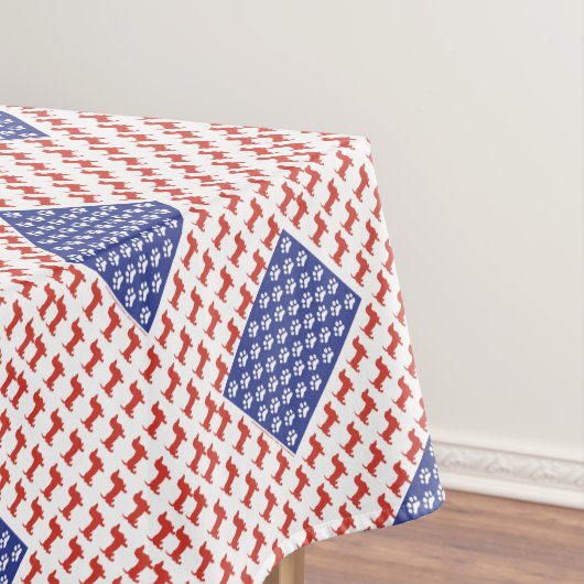 Patriotic Dachshund Tafelkleed (Voorbeeld)