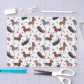 Patriotic Dachshund Tissuepapier (Craft)