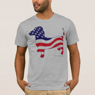 Patriotic Dachshund/Weiner T-shirt