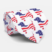 Patriotic Dachshund/Wiener Stropdas (Opgerold)