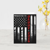 Patriotic Dad 2026 Promoted To Daddy Est 2026 New  Kaart (Gele Bloem)