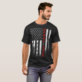 Patriotic Dad 2026 Promoted To Daddy Est 2026 New  T-shirt (Voorkant volledig)
