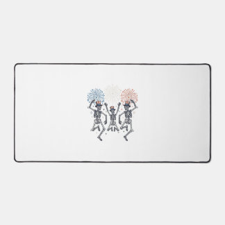 Patriotic Dancing Skeleton Fireworks Vintage Shirt Bureaumat