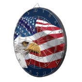 Patriotic Dart Board Dartbord (Voorkant Rechts)