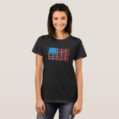 Patriotic Darts USA Flag Darts Darts Player T-shirt (Voorkant volledig)