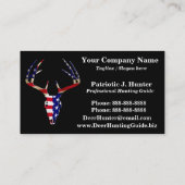 Patriotic Deer Skull Visitekaartje (Achterkant)