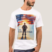 Patriotic Design T-Shirt Memorial Day voor coupon (Voorkant)