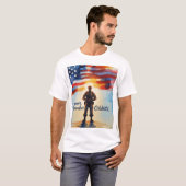 Patriotic Design T-Shirt Memorial Day voor coupon (Voorkant volledig)