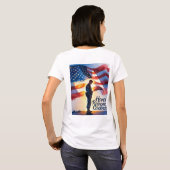 Patriotic Design Vrouwen Mannen T-shirt Memorial D (Achterkant volledig)