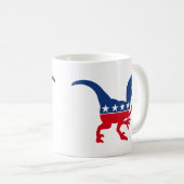 Patriotic Dinosaur Koffiemok (Voorkant rechts)