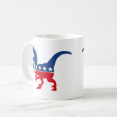 Patriotic Dinosaur Koffiemok (Voorkant links)