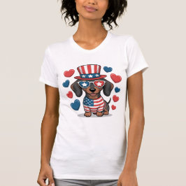 Patriotic Dog Lover USA Shirt