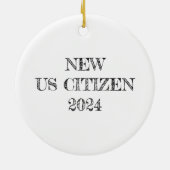 Patriotic Dog Ornament - Schattig rood, wit, blauw (Achterkant)